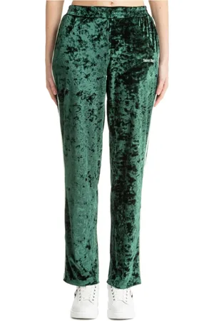 MC2 SAINT BARTH Femme, Pantalons, Vert, Taille: 40 FR Pantalons de survêtement avec Logo et Taille Mi-haute