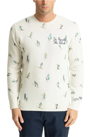 MC2 SAINT BARTH Homme, Pulls, Multicolore, Taille: M Pull de Ski Club Abstrait Multicolore