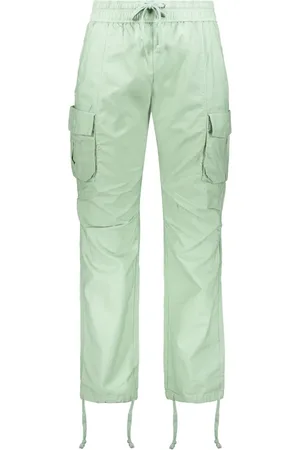 JOHN ELLIOTT Homme, Pantalons, Vert, Taille: M Pantalon Cargo en Coton Taille Élastique