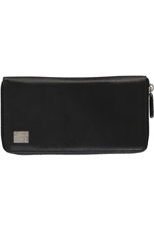 VERSACE Unisex, Accessoires, Noir, Taille: ONE Size Portefeuille en cuir à zip