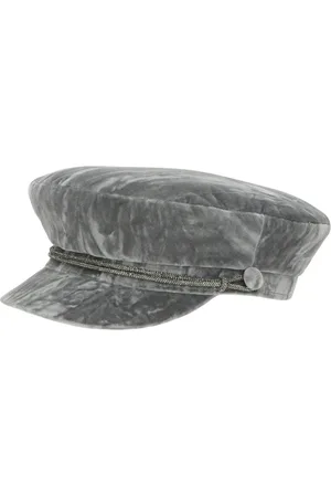 Borsalino Unisex, Accessoires, Gris, Taille: M Casquette Brest en velours