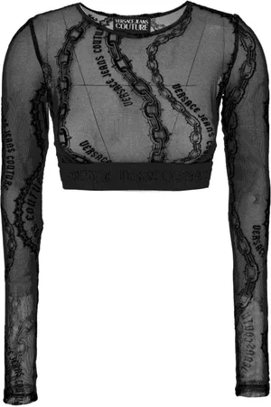 VERSACE Femme, Tops, Noir, Taille: 42 FR T-shirts et Polos