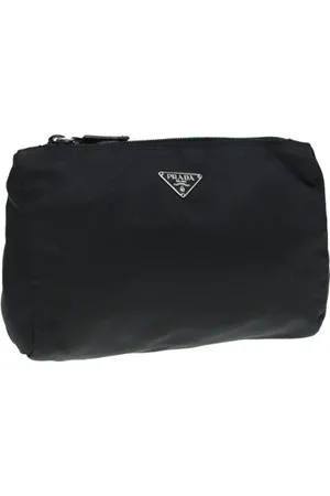 Prada Femme, Pre-owned, Noir, Taille: ONE Size Pre-owned Nylon trousses-de-toilette