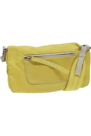 Prada Femme, Pre-owned, Jaune, Taille: ONE Size Pre-owned Tissu sacs-prada