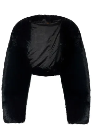 Cult Gaia Femme, Vestes, Noir, Taille: 40 FR Faux fur Bentley