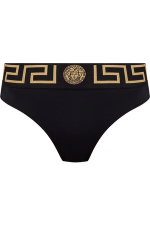VERSACE Femme, Maillots de bain, Noir, Taille: 42 FR Bas de maillot de bain
