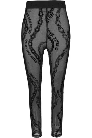 VERSACE Femme, Pantalons, Noir, Taille: 36 FR Pantalon