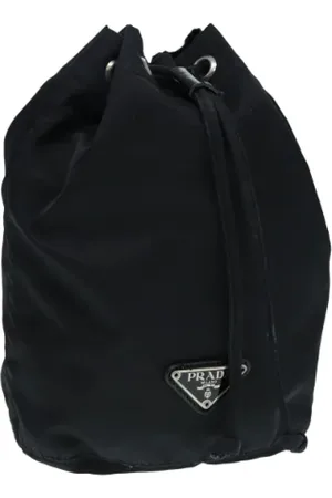 Prada Femme, Pre-owned, Noir, Taille: ONE Size Pre-owned Tissu pochettes-minaudieres