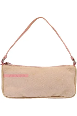 Prada Femme, Pre-owned, Rose, Taille: ONE Size Pre-owned Toile pochettes-minaudieres