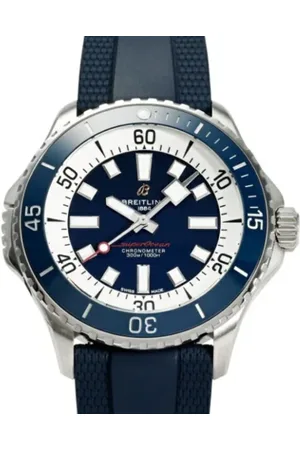 Breitling Pre-owned Homme, Pre-owned, Bleu, Taille: ONE Size Pre-owned Acier inoxydable montres