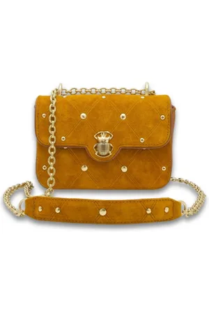 CLARIS VIROT Femme, Sacs, Brun, Taille: ONE Size Mini Ava Sac Bandoulière en Daim