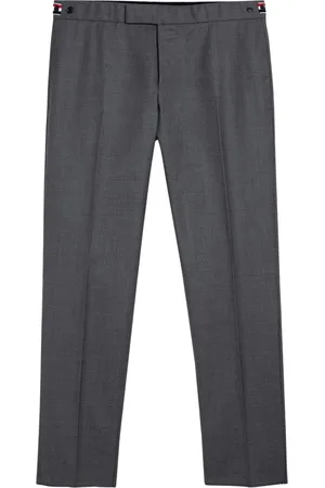 Thom Browne Homme, Pantalons, Gris, Taille: L Pantalon Slim Fit