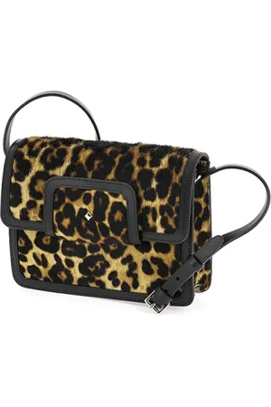 HERBERT FRERE SOEUR Femme, Sacs, Brun, Taille: ONE Size Sac à bandoulière en cuir de poney léopard