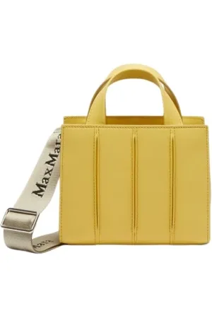 Max Mara Femme, Sacs, Jaune, Taille: ONE Size Trendy Whitney Mini Sac en Cuir