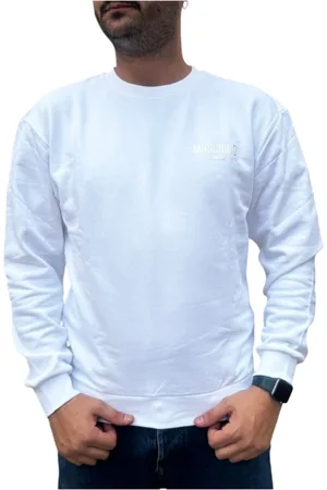 Moschino Homme, Sweatshirts et sweats à capuche, Blanc, Taille: L Sweat en coton