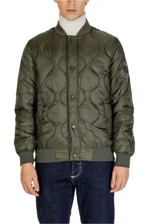 GIANNI LUPO Homme, Vestes, Vert, Taille: S Veste Verte à Boutons et Manches Longues