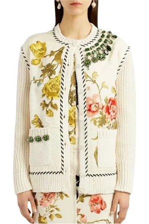 Erdem Femme, Pulls, , Taille: 40 FR Veste Tricotée Florale