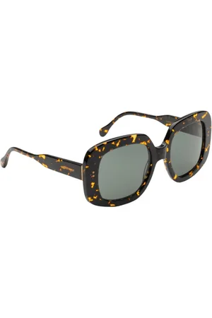 CLARIS VIROT Femme, Accessoires, Brun, Taille: ONE Size Lunettes de Soleil Stromatolithe avec Détail Scarabée