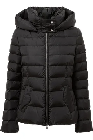 add Femme, Vestes, Noir, Taille: 36 FR Doudoune à capuche amovible