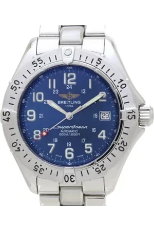 Breitling Pre-owned Homme, Pre-owned, Bleu, Taille: ONE Size Pre-owned Acier inoxydable montres
