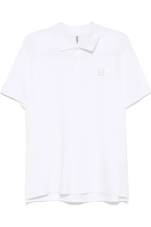 Moschino Homme, Tops, Blanc, Taille: XL Polo à Logo Blanc