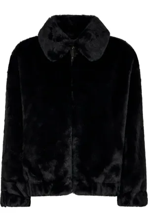 MC2 SAINT BARTH Femme, Vestes, Noir, Taille: 36 FR Veste Eco Fourrure Shearly
