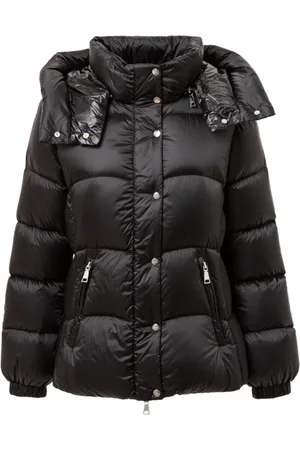 add Femme, Vestes, Noir, Taille: 36 FR Veste matelassée avec capuche amovible