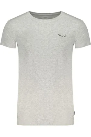 Gaudi Homme, Tops, Gris, Taille: S T-shirt Gris Homme avec Imprimé Subtil