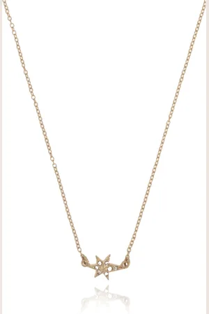 AllSaints Femme, Accessoires, Jaune, Taille: ONE Size Collier en laiton