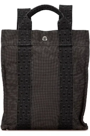 Hermès Femme, Pre-owned, Gris, Taille: ONE Size Pre-owned Toile sacs-dos