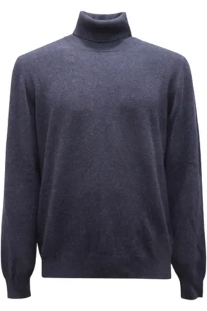 Gran Sasso Homme, Pulls, Bleu, Taille: M Pull à col roulé