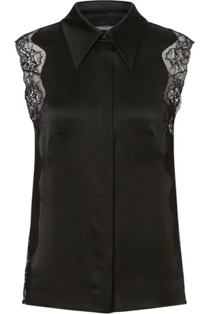 Alberta Ferretti Femme, Blouses et Chemises, Noir, Taille: 42 FR Chemises Noires pour Femmes