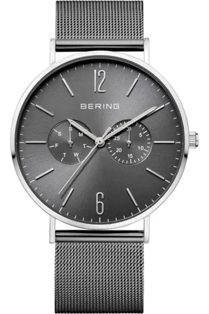 Bering Homme, Accessoires, Gris, Taille: ONE Size Montre Homme Classic 40 mm Bracelet Milanais 14240-309