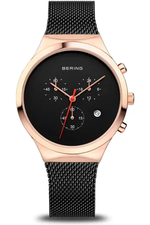 Bering Femme, Accessoires, Jaune, Taille: ONE Size Montre pour Femme Classic 36 mm Bracelet Milanais 14736-166