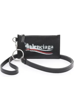 Balenciaga Homme, Pre-owned, Noir, Taille: ONE Size Pre-owned Cuir petite-maroquinerie