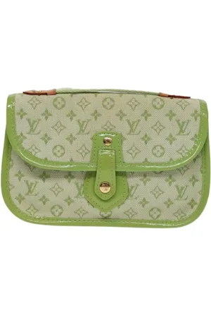 LOUIS VUITTON Femme, Pre-owned, Vert, Taille: ONE Size Pre-owned Toile pochettes-minaudieres