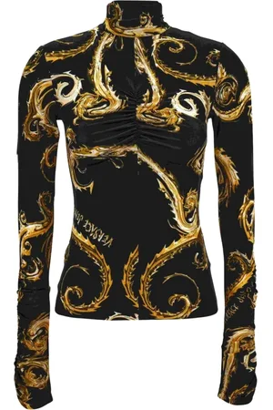 VERSACE Femme, Tops, Noir, Taille: 36 FR T-shirts et Polos