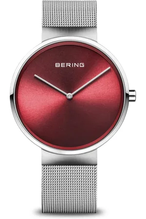 Bering Femme, Accessoires, Gris, Taille: ONE Size Montre pour Femme Classic 39 mm Bracelet Milanais 14539-003