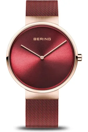 Bering Femme, Accessoires, Rouge, Taille: ONE Size Montre Classique pour Femme 14539-363