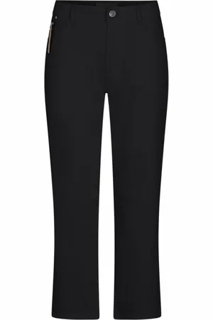 C.ro Femme, Pantalons, Noir, Taille: 46 FR Pantalon Denim Noir Modèle Sophia