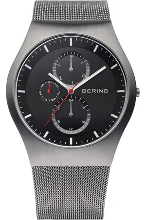 Bering Homme, Accessoires, Gris, Taille: ONE Size Montre Homme Classic 42 mm Bracelet Milanais 11942-372