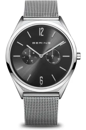 Bering Unisex, Accessoires, Gris, Taille: ONE Size Montre unisexe Ultra Slim Bracelet Milanais 17140-002
