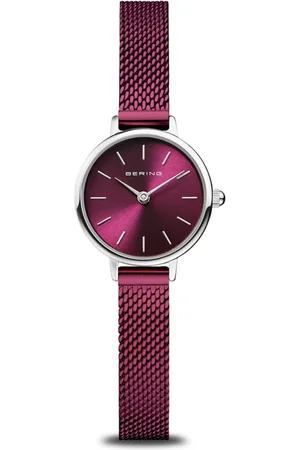 Bering Femme, Accessoires, Violet, Taille: ONE Size Montre classique violette avec verre en saphir