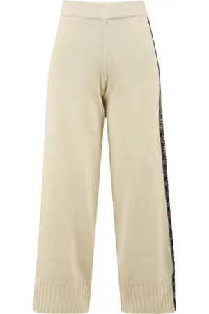 AKEP Femme, Pantalons, , Taille: 38 FR Pantalon Crème Élégant