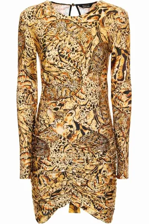 Roberto Cavalli Femme, Robes, Jaune, Taille: 36 FR Robes