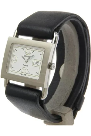 Hermès Femme, Pre-owned, Blanc, Taille: ONE Size Pre-owned Acier inoxydable montres