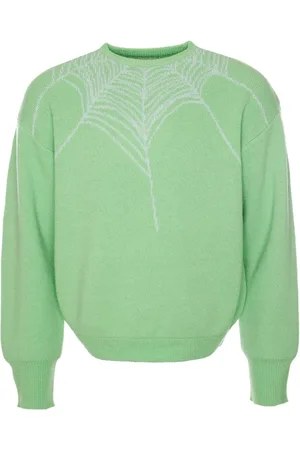 Stockholm Surfboard Club Femme, Pulls, Vert, Taille: 42 FR Pull en tricot jacquard