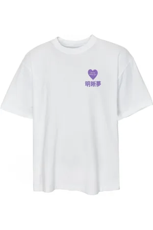 Edwin Homme, Tops, Blanc, Taille: M T-Shirt à Imprimé Graphique
