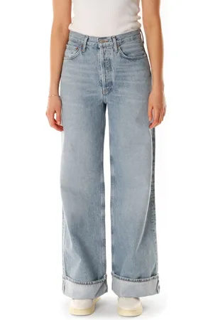 AGOLDE Femme, Jeans, Bleu, Taille: W24 Wide Leg High Rise Jeans