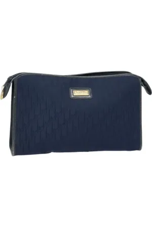 Dior Femme, Pre-owned, Bleu, Taille: ONE Size Pre-owned Toile pochettes-minaudieres